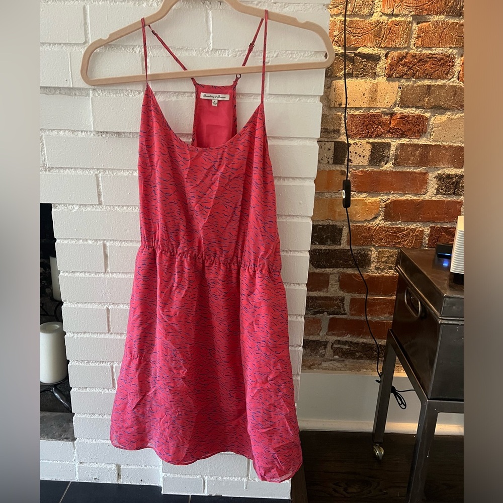 Pink patterned summer dress